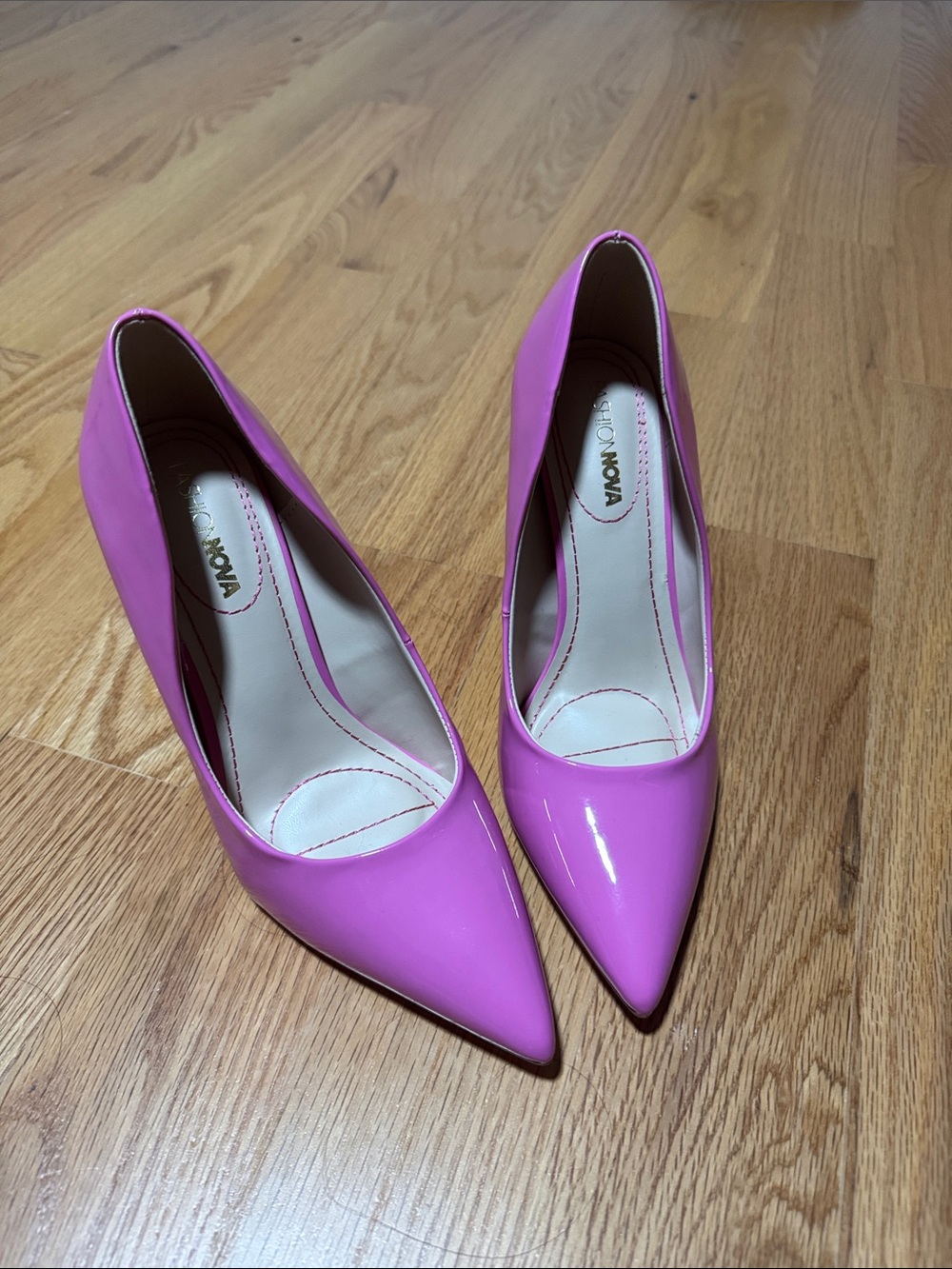 Fashion nova - Vionic Bright Pink Patent Pointed-Toe Pumps